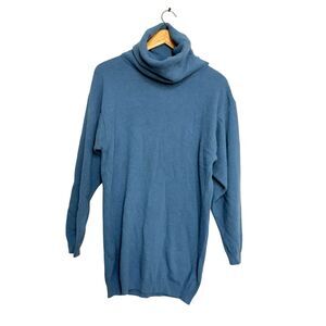 Angora Made In Italy Turtleneck Sweater Size XL Wool Blend Tunic Quiet Luxury